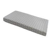 Drap Housse pour Bébé Medi Partners Excellent pour un lit bébé, enfant, 100% coton, protège matelas 60x120 cm, étoiles avec gris