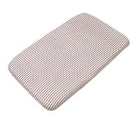 Drap housse pour berceau Praliné Rayures Moka (120x60 cm)