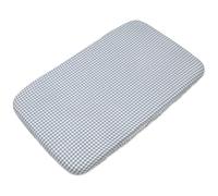 Drap housse pour berceau praliné vichy matcha (120x60 cm)
