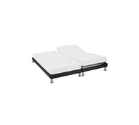 Drap housse pour lit articulé 2x80x200 blanc 100% coton