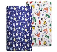 Drap-housse pour lit bébé 120 x 60 cm 100 % jersey de coton doux (dinosaure, 120 x 60 cm)