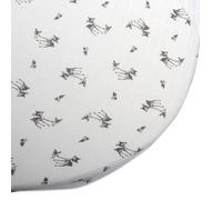 Charlie Crane - Drap housse 100% coton compatible lit LUGO 90 - Motif Faon