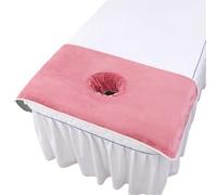 Drap housse pour table de massage avec trou pour le visage, drap-housse de qualité supérieure avec bords verrouillés (rose poussiéreux)