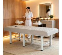 Drap-housse pour table de massage, Housse de lit de spa, Protecteur de lit de massage, Matelassé et rembourré, Élastique tout autour, Avec trou pour le visage, Enveloppant, Salon de beauté, Lit de cil