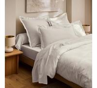 Drap Housse Prestige 100% Satin de Coton Peigné 120 Fils/cm² Coton Pur (Sable, Drap Housse 180 x 200 cm + 30 cm)