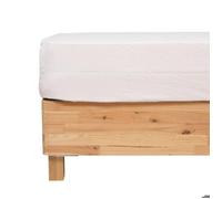 Drap Housse en Microfibre "Priscia" 160x200cm Blanc
