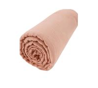 Drap Housse, Promo Linge, Gaze de Coton, (Rose, 140 x 190)