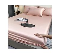 Drap-Housse Queen Size 100% Tencel Lyocell, draps rafraîchissants, Doux et Soyeux, Tissage Satin King, élastique, Poche Profonde, 1 pièce (Couleur : I, King)