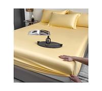 Drap-Housse Queen Size 100% Tencel Lyocell, draps rafraîchissants, Doux et Soyeux, Tissage Satin King Size, élastique, Poche Profonde, Housse de lit 1 pièce (Couleur : B, Twin-XL)