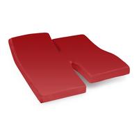 Drap housse relaxation uni 2x100x200 cm 100% coton ALTO Garance TPR Tête et pied relevable