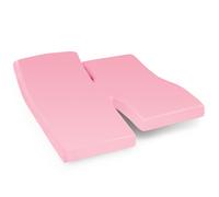 Drap housse relaxation uni 2x100x200 cm 100% coton ALTO Macaron TPR Tête et pied relevable