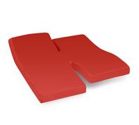 Drap housse relaxation uni 2x70x190 cm 100% coton ALTO orange Baie de Goji TPR Tête et pied relevable