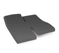 Drap housse relaxation uni 2x80x210 cm 100% coton ALTO Manhattan TPR Tête et pied relevable