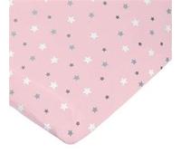Drap housse rose 70x140 cm jersey - domiva rose G