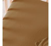 Drap housse satin de coton bio Ambre (70 x 140 cm)