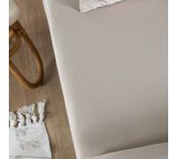 Drap housse satin de coton bio lavé 1 personne lin 90X190