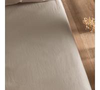 Drap Housse Satin de Coton Bio lavé Adulte