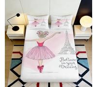 Drap Housse Scène de Plage 3D Imprimé Microfibre Love Panneau Bois Protection Matelas Chambre Décor Lavable Facile 90x200x25cm