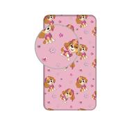 Drap Housse Simple Rose Paw Patrol En Coton Pour Enfants Design Skye Everest