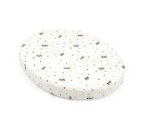 Drap-Housse Stokke Sleepi Mini, Mickey Celebration - des draps Doux pour Faire de Beaux rêves - Conçu pour Le Matelas Ovale Sleepi Mini - Sécurisé, élégant et Lavable - 100% Percale de Coton délicat