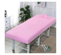 Drap Housse Table de Massage Drap-housse épais matelassé for Table de Massage, for Salon beauté, couvre-lit SPA, avec trou respiration, respectueux la peau(Pink,190x80)