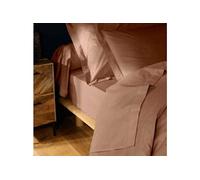 Douceur d'Intérieur – Drap-housse Lina Blush 90 x 190 cm 100% coton