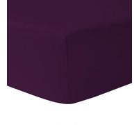 Drap Housse - THE COVER PARIS - 140 x 190 cm - 100% coton - Grand bonnet 25 cm - Prune (violet)