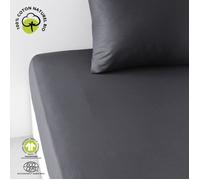 Drap Housse 2 Personnes Uni Coton Grand Bonnet 160x200 Cm