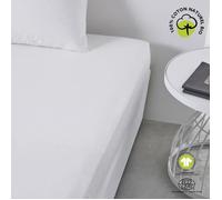 Drap Housse 2 Personnes Uni Coton Grand Bonnet 180x200 Cm