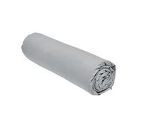 Drap housse Essential - 140 x 190 cm - 2 personnes - 100% Coton uni - Acier Gris G