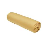 TODAY Essential - Drap Housse 140X190 cm 2 Personnes 100% Coton Uni, Ocre