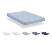Drap-housse - Todocama - Microfibre brossée extra douce - Lit 150 x 190/200 cm - Bleu clair