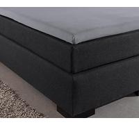 Drap Housse Topper 100% Coton, Absorbant l'humidité et Régulateur De Chaleur pour StandardToppers 10 à 12cm, Gris, 160 x 220 cm