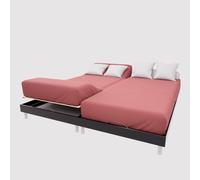 Soleil d'ocre, Drap Housse TPR en Coton 57 Fils 2x80x200 cm UNI Brique
