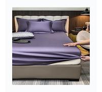 Drap-housse Twin-XL 100 % coton double brossé, ultra doux, infroissable, résistant à la décoloration, bon ajustement pour les draps de dessous de matelas de 17,8 cm de profondeur (couleur : F, taille