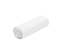 STOF - Drap Housse -Taille 140x200 cm Grand Bonnet 30 cm -100% Coton certifié Oeko-Tex - Couleur Blanc -Modèle Eden - Linge de Lit pour Maison - Doux et Confortable pour Nid Douillet