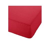Drap housse uni 140 x 190 cm - Rouge