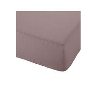 Lovely Casa Drap-housse Alicia 100% coton Oeko-TEX, doux 140 x 190 cm Taupe