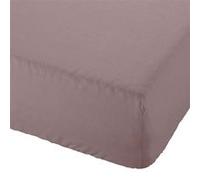Lovely Casa Drap-housse Alicia 100% coton Oeko-TEX, doux 140 x 190 cm Taupe