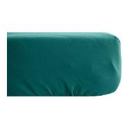 Drap housse uni 160x200 cm percale MANOIR vert Canard bonnet 35