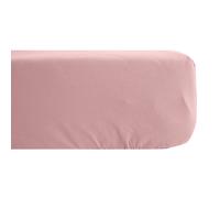 Drap Housse uni 200x200 cm 100% Percale de Coton MANOIR Rose Bonnet 40