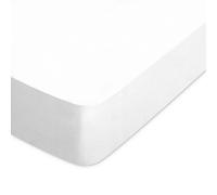 Drap housse uni 70x190 cm bonnet 30 cm 100% coton ALTO Blanc