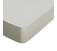 Drap housse uni 80x190 cm bonnet 50 cm 100% coton ALTO marron Chamois