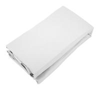 Drap housse uni 80x200 cm bonnet 35 cm percale de coton MANOIR gris Perle