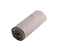 Eminza Drap-housse Alicia doux et confortable 100% coton Taille 90x190 cm Marron Oeko-TEX