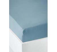 VERTBAUDET Drap-Housse uni bébé Bleu Denim 60X120