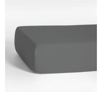 Drap Housse Uni Coton Bonnet 40 cm (140 X 190, Anthracite)