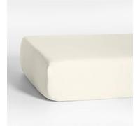 Drap Housse Uni Coton Bonnet 40 cm (140 X 190, Beige)