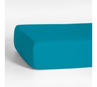 Drap Housse Uni Coton Bonnet 40 cm (Turquoise, 140 X 190)