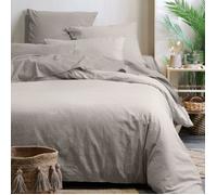 Drap housse uni en coton bio Beige 160x200 cm